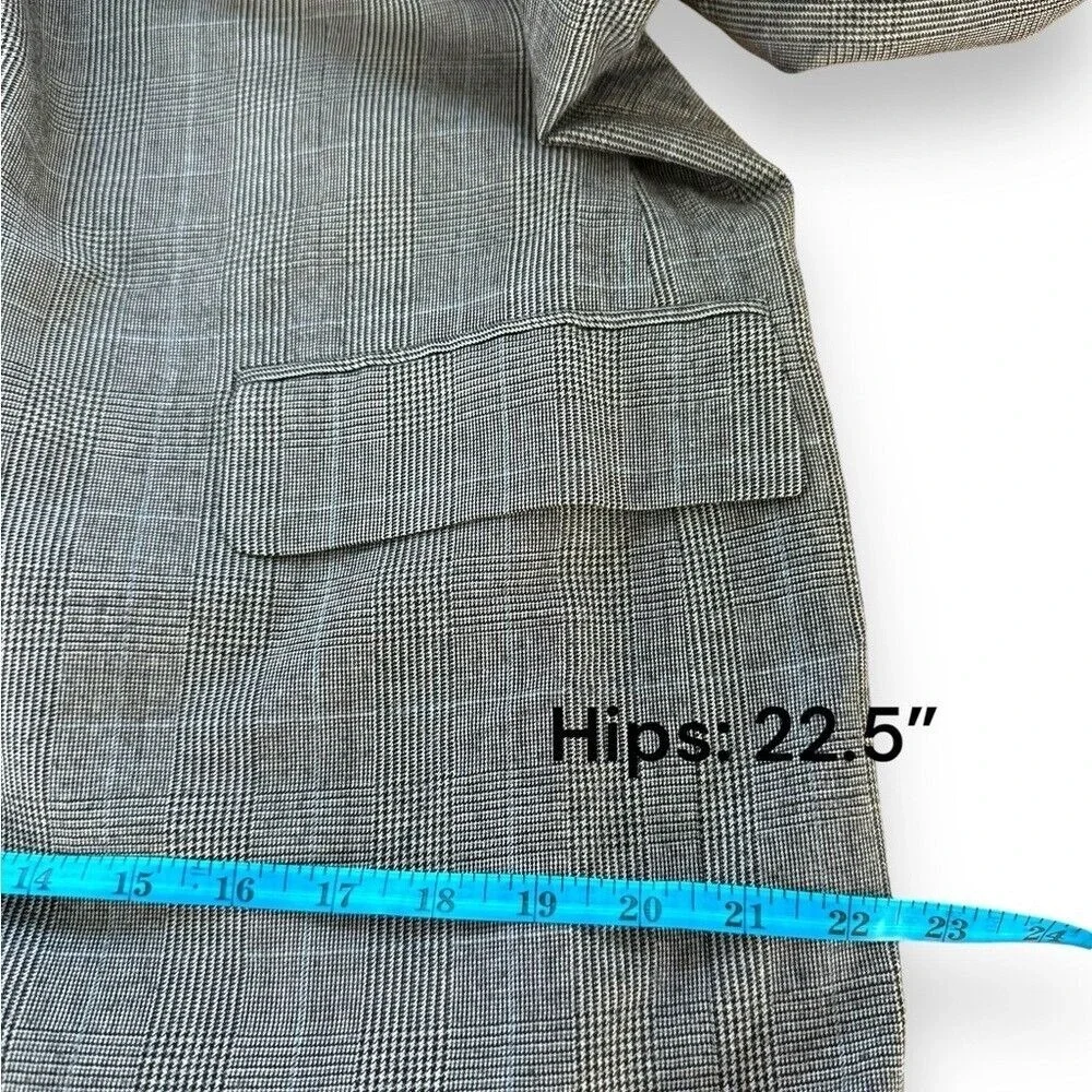 Brooks Brothers 45R 100%‎ wool men's Golden Fleece gray checkered sportscoat EUC